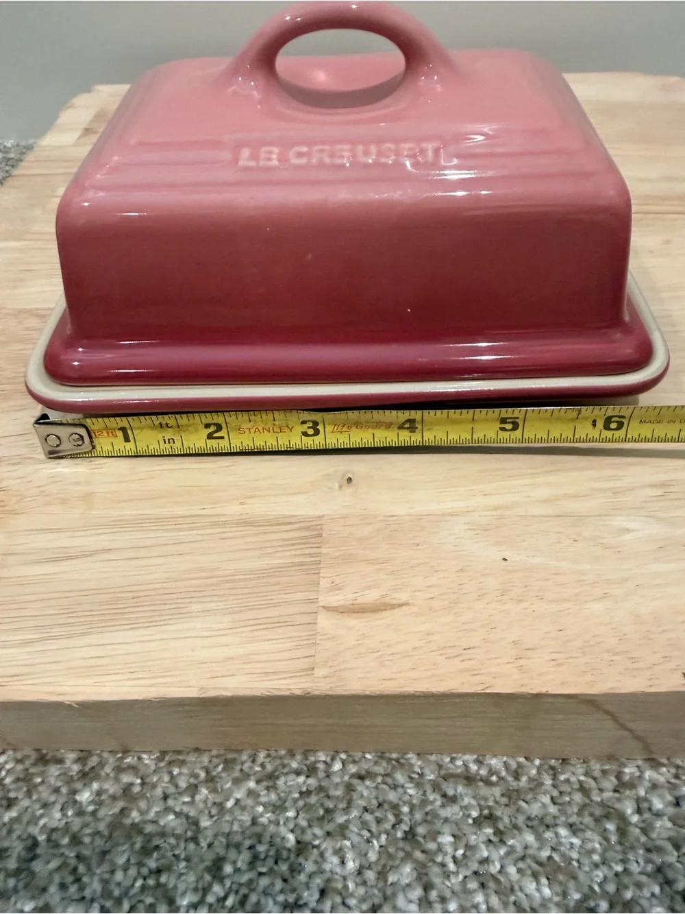 Le Creuset Rose Quartz Stoneware Butter Dish